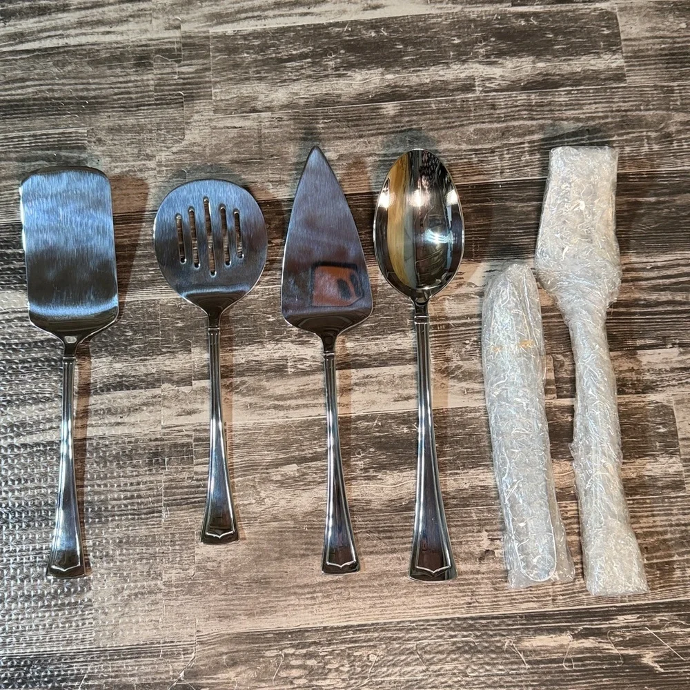 Lenox Fonthill 6-piece Entertainment/Hostess Serving Set EUC